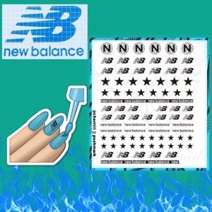 New Balance Nail Stickers